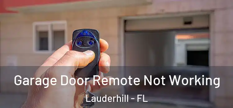  Garage Door Remote Not Working Lauderhill - FL